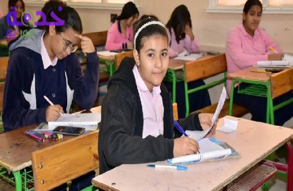 جدول امتحانات الصف الأول الإعدادي الترم الثاني 